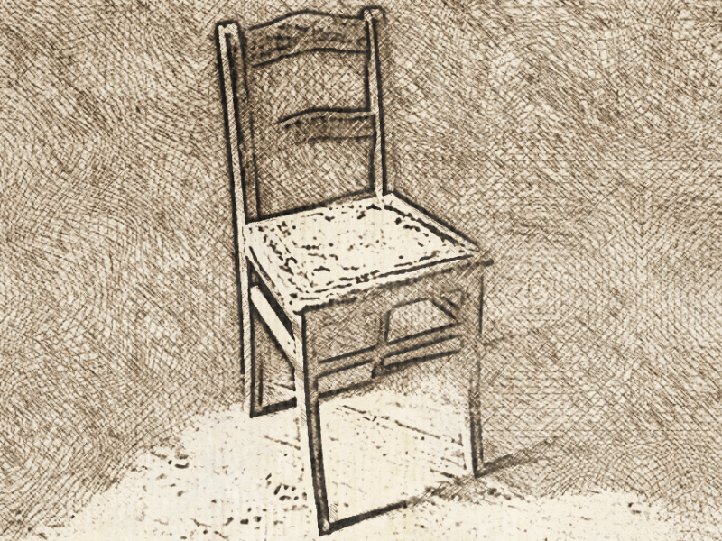 an empty chair